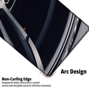 BMW M Performance Wheel desk mat — silver, black and blue design, available in M, L, XL and XXL sizes.
