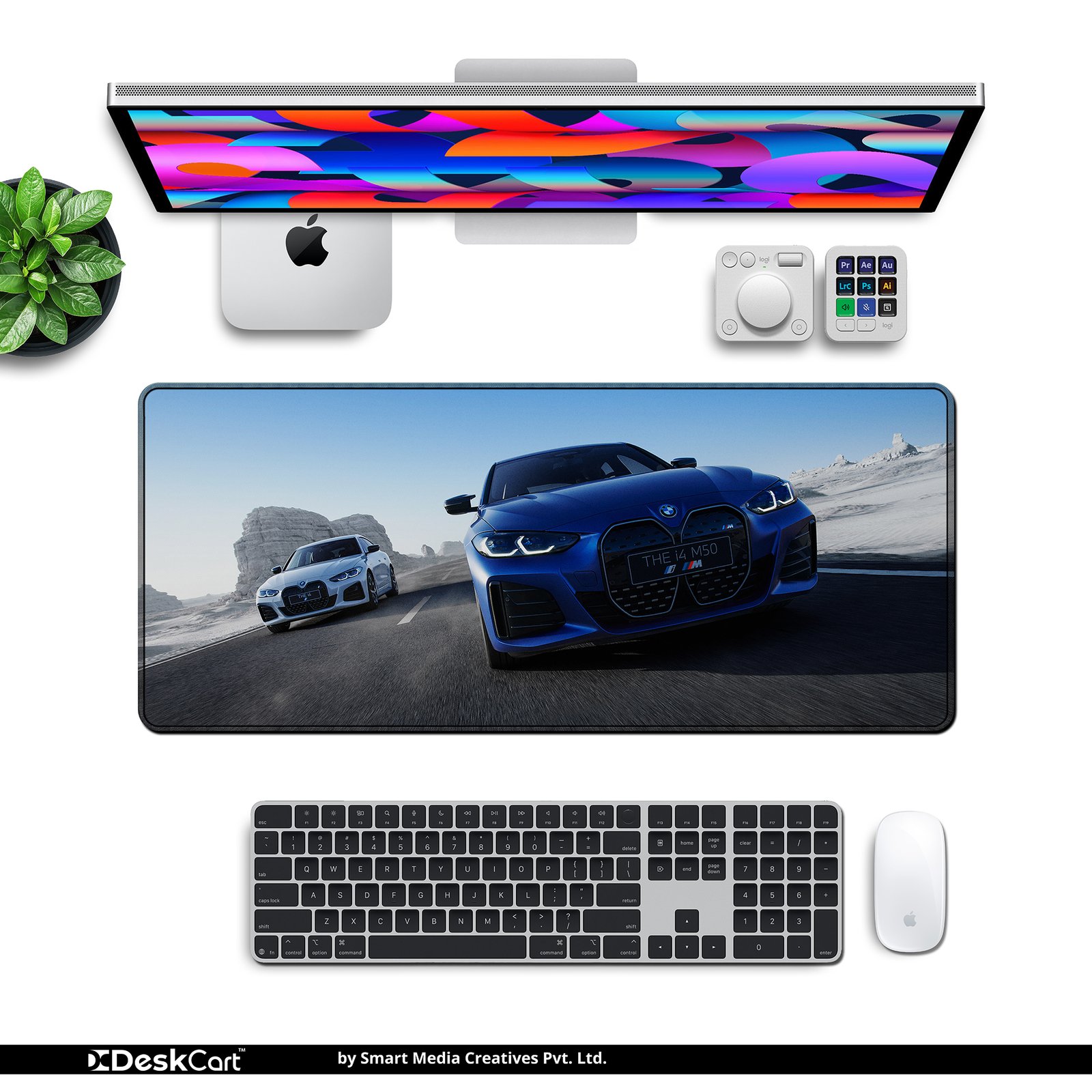 BMW i4 M50 Dual Drive desk mat — electric blue and snow white design, available in M, L, XL and XXL sizes. BMW i4 M50 Dual Drive desk mat — electric blue and snow white design, available in M, L, XL and XXL sizes.