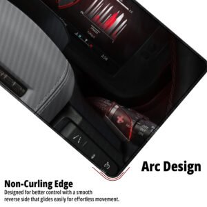 Defender Digital Cockpit desk mat — black, silver and instrument amber design, available in M, L, XL and XXL sizes.