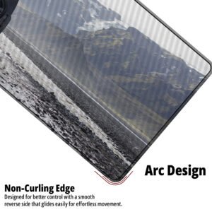 Defender Iceland Expedition desk mat — charcoal, stone and glacier grey design, available in M, L, XL and XXL sizes.
