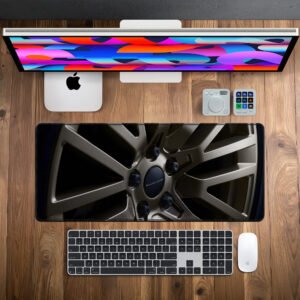 Range Rover Bronze Alloy desk mat — bronze, gold and black design, available in M, L, XL and XXL sizes.