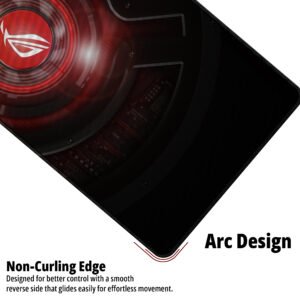 Crimson Core desk mat — black and crimson red design, available in M, L, XL and XXL sizes.