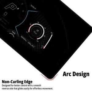 Velocity Cockpit desk mat — black, red and instrument white design, available in M, L, XL and XXL sizes.