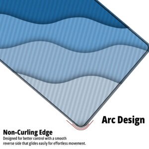 Azure Waves Desk Mat desk mat — blue gradient waves design, available in M, L, XL and XXL sizes.