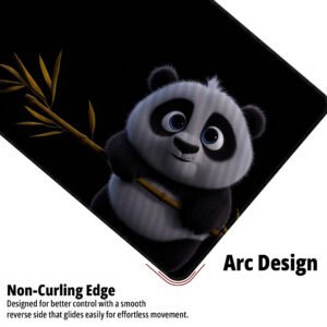 Bamboo Buddy desk mat — black with green bamboo design, available in M, L, XL and XXL sizes.