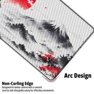 Crimson Ronin Desk Mat desk mat — black, white and crimson red design, available in M, L, XL and XXL sizes.