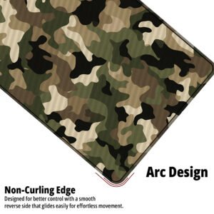 Jungle Recon Camo desk mat — forest green, moss and khaki design, available in M, L, XL and XXL sizes.