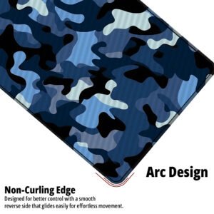 Midnight Naval Camo desk mat — navy, steel blue and ice design, available in M, L, XL and XXL sizes.