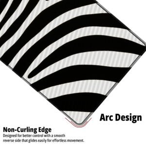 Monochrome Zebra desk mat — black and white design, available in M, L, XL and XXL sizes.