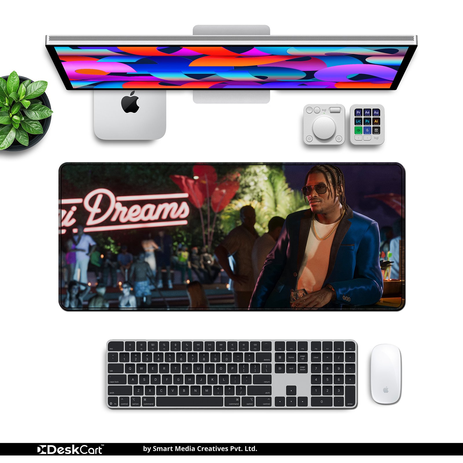 Neon After Hours desk mat — neon and dusk tones design, available in M, L, XL and XXL sizes. Neon After Hours desk mat — neon and dusk tones design, available in M, L, XL and XXL sizes.