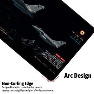 Safed Sagar — Kargil 1999 desk mat — black, hud green and tricolour accents design, available in M, L, XL and XXL sizes.