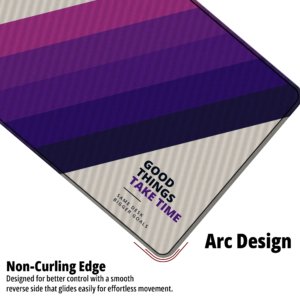 Ascend Plum Desk Mat — stone grey, plum and deep navy design, available in M, L, XL and XXL sizes.